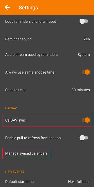 Synchronisation CalDAV dans Simple Calendar Pro